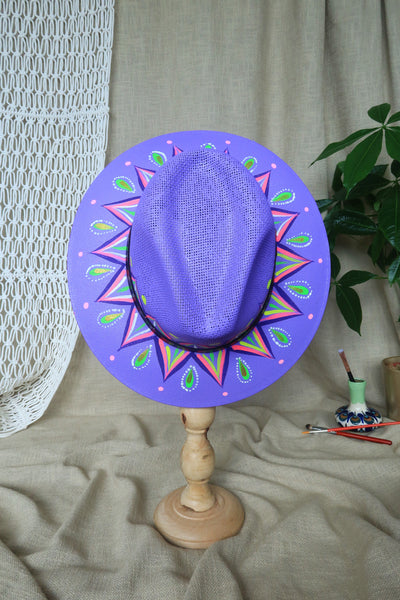 Purple Painted Fedora