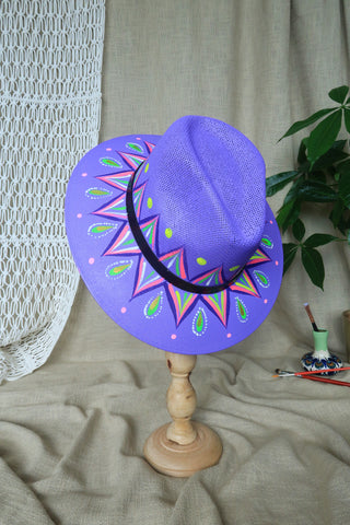 Purple Painted Fedora