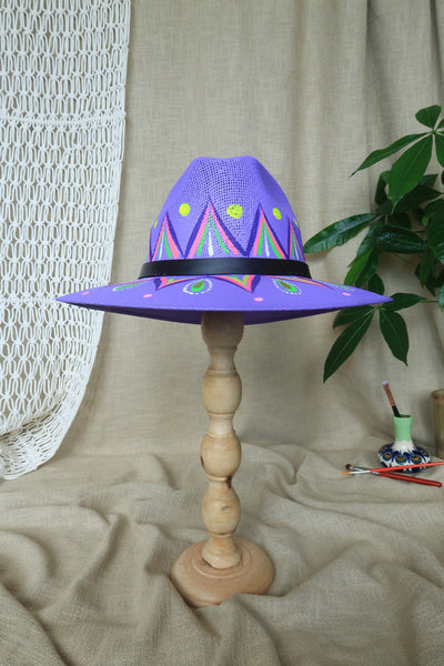 Purple Painted Fedora