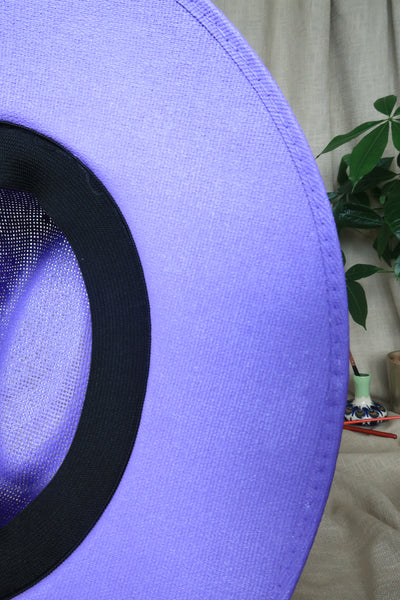Purple Painted Fedora