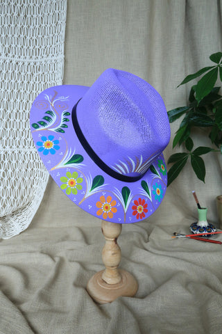 Purple Painted Fedora