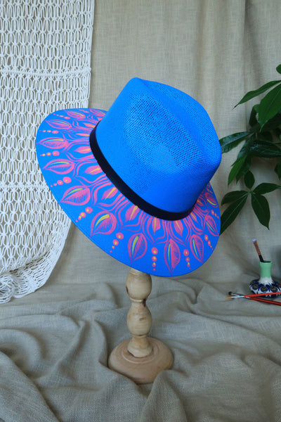 Azure Painted Fedora