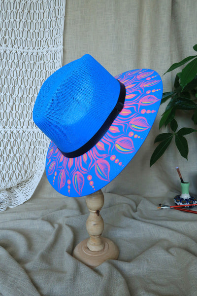 Azure Painted Fedora