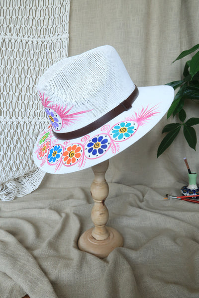 White Painted Fedora