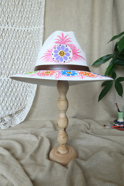 White Painted Fedora