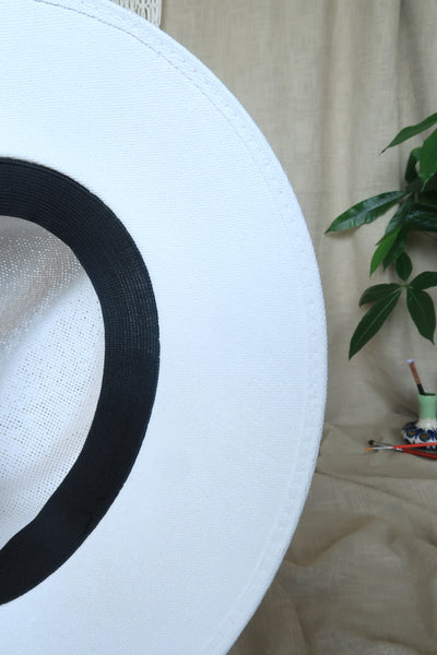White Painted Fedora