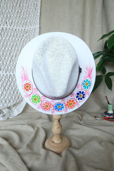 White Painted Fedora