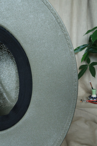 Dark Green Painted Fedora