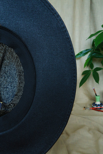 Black Gold Painted Fedora