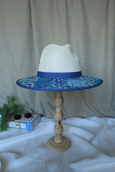 Azulejo Style Fedora - Blue