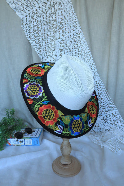 Sunflower Multi Embroidered Fedora