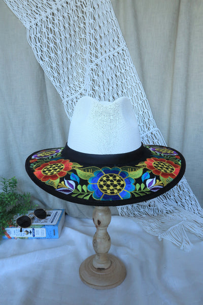 Sunflower Multi Embroidered Fedora
