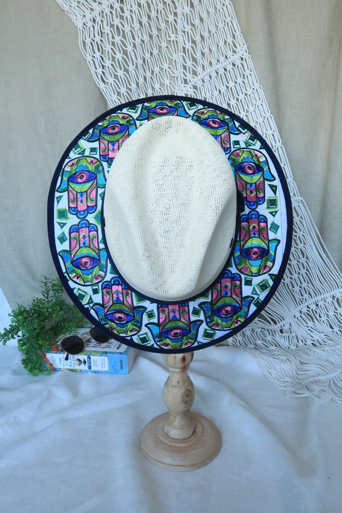 Hamsa Hand Fedora - Green