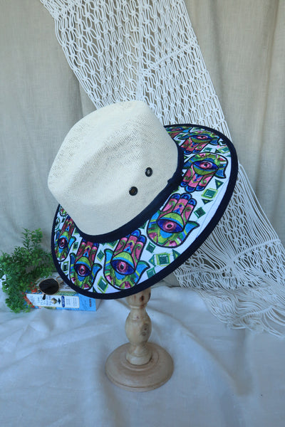 Hamsa Hand Fedora - Green