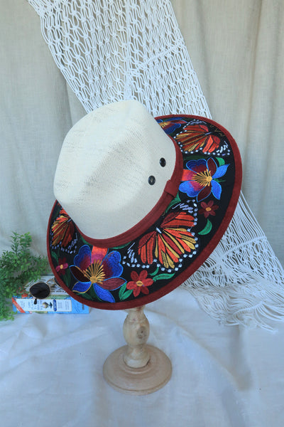 Butterfly Embroidered Fedora
