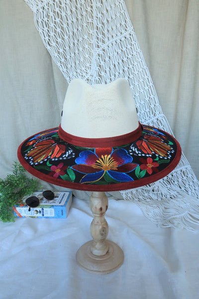 Butterfly Embroidered Fedora